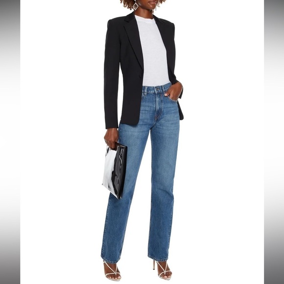 IRO SLATE HIGH WAIST JEANS IN COUNTRY MID BLUE - Picture 1 of 11